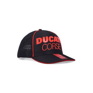 Šiltovka Ducati Laser Performance Midvisor Cap čiermo-červená