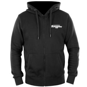 Mikina Furygan Corpo Zip čierno-biela