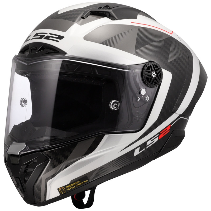 Integrálna prilba na motorku LS2 FF805 Thunder C GP Aero Raute bielo-šedá