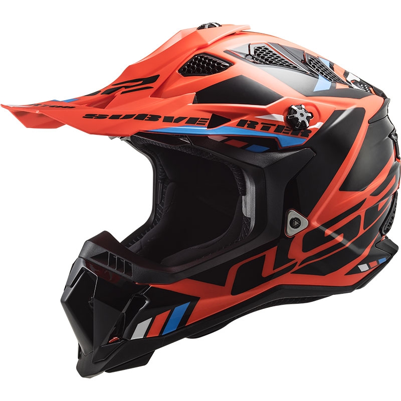 Motokrosová prilba LS2 MX700 Subverter Stomp oranžovo-čierna
