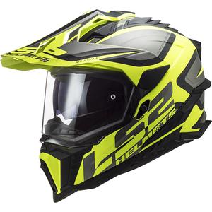 Enduro helma na motorku LS2 MX701 C Explorer Alter matná čierno-fluo žltá
