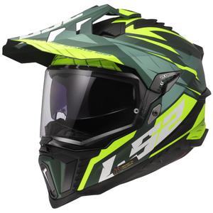 Enduro helma na motorku LS2 MX701 Explorer Spire zeleno-fluo žltá