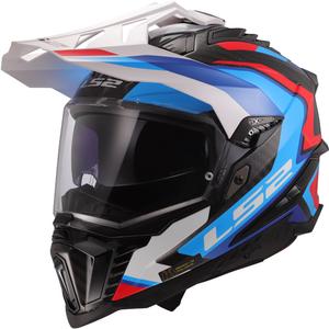 Enduro helma na motorku LS2 MX701 Explorer C Frontier II bielo-modrá