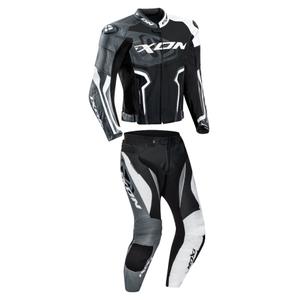 Kombinéza na motorku IXON Falcon čierno-šedo-biela