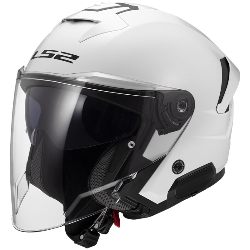 Otvorená helma na motorku LS2 OF618 Verso II Solid biela