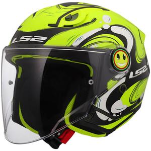 Detská otvorená helma na motorku LS2 OF622 Funny II Glup fluo žltá