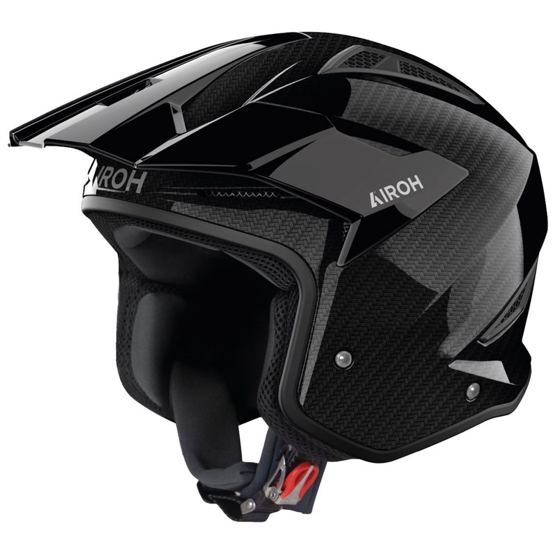 Trial helma na motorku Airoh TRR 2 Carbon čierna