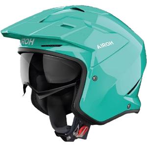 Trial helma na motorku Airoh Kombakt Color akvamarínová