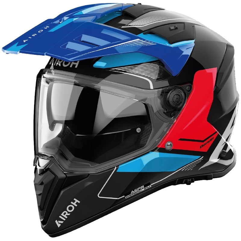 Enduro helma na motorku Airoh Bandit Tune modro-červená