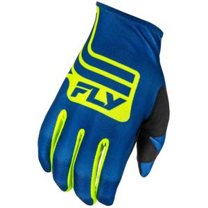 Motokrosové rukavice FLY Racing Lite modro-fluo žlté