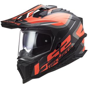 Enduro helma LS2 MX701 Explorer Alter čierno-fluo oranžovo-šedá matná