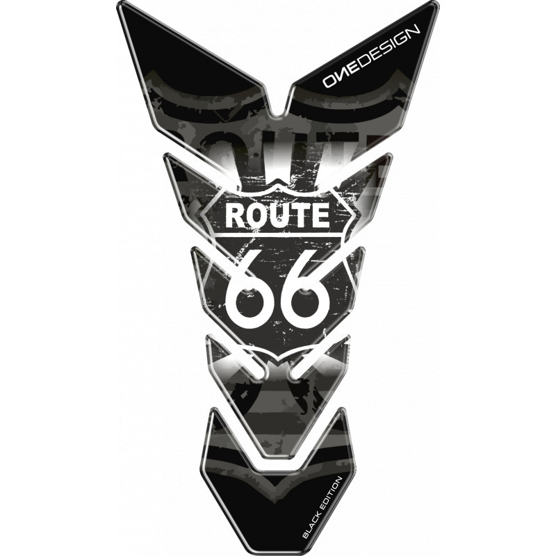 Polep palivovej nádrže Print Black edition - Route 66