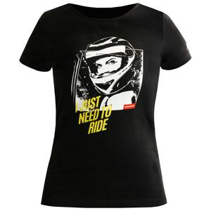 Dámske tričko MotoZem Girl čierne