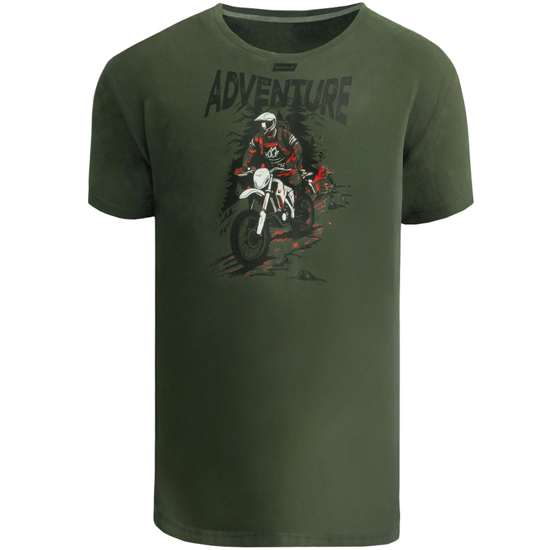Tričko MotoZem Adventure zelené
