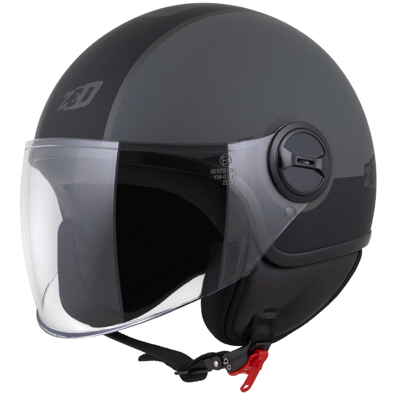 Otvorená helma ZED C35 sivo-čierna matná