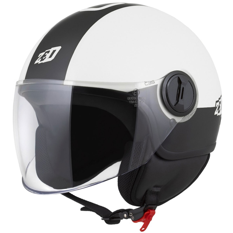 Otvorená helma ZED C35 bielo-čierna