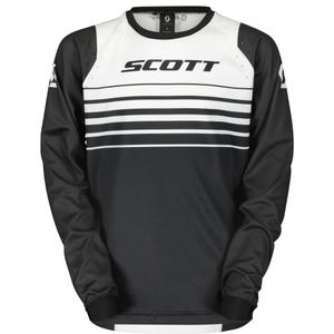 Detský motokrosový dres SCOTT EVO Swap čierno-biely