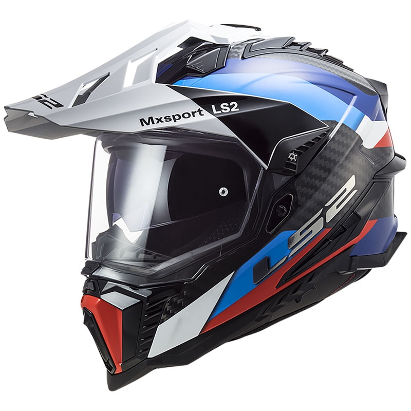 Enduro helma na motorku LS2 MX701 C Explorer Frontier čierno-modrá