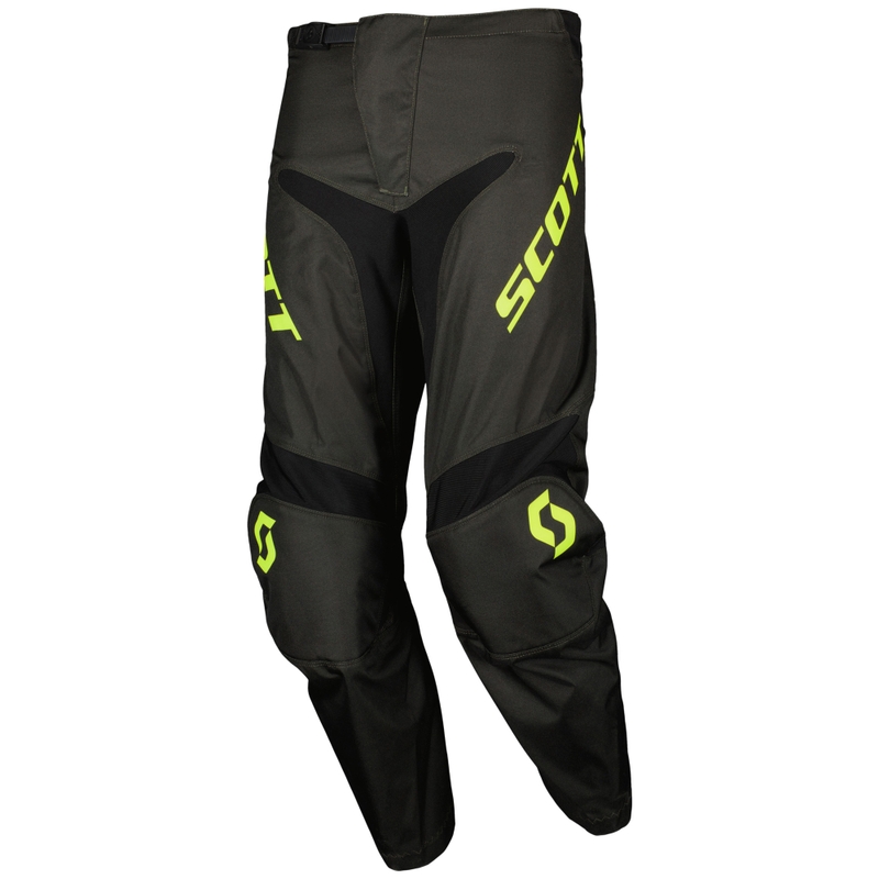 Motokrosové nohavice SCOTT Compete čierno-fluo žlté