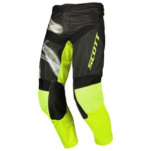 Motokrosové nohavice SCOTT EVO Dirt čierno-fluo žlté
