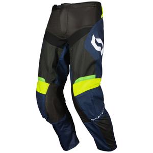 Motokrosové nohavice SCOTT EVO Race fialovo-fluo žlté