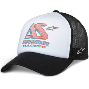 Šiltovka Alpinestars Ayess Trucker bielo-čierna