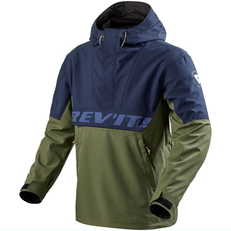 Bunda na motorku Revit Smock Photon tmavo modro-zelená