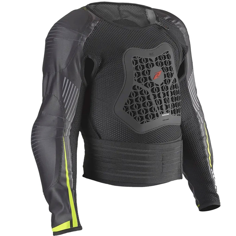Detský chránič tela Zandona Netcube Jacket X9 čierno-fluo žltý 151 - 165 cm