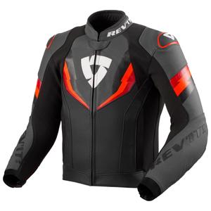 Bunda na motorku Revit Quantum 3 čierno-fluo červená
