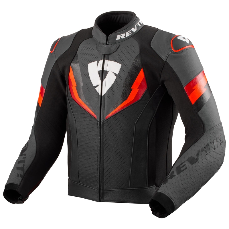 Bunda na motorku Revit Quantum 3 čierno-fluo červená