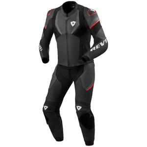 Kožená kombinéza Revit Beta 2 čierno-antracitová