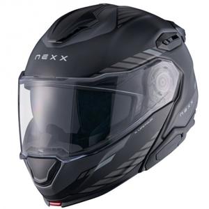 Vyklápacia helma na motorku Nexx X.Lifetour Globe matná čierno-šedá