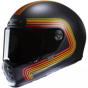 Integrálna prilba na motorku HJC V10 Foni MC1SF čierno-červeno-oranžová