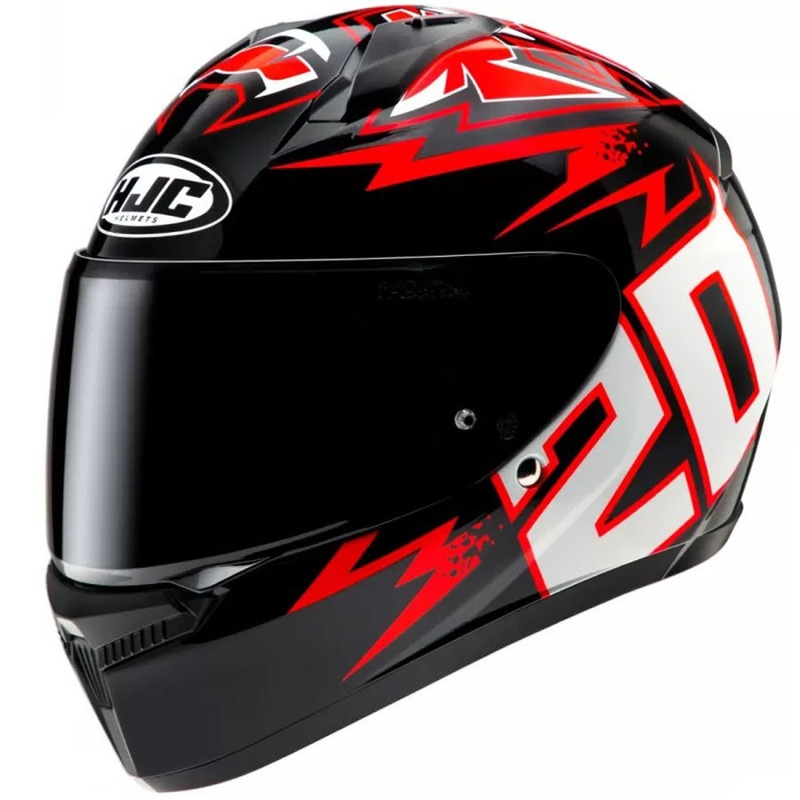 Integrálna prilba na motorku HJC C10 Diablo Mask MC1 čierno-červeno-biela