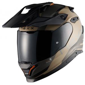 Enduro helma na motorku NEXX Y.TRAVL Quest matná pieskovo-čierna