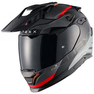 Enduro prilba na motorku NEXX Y.TRAVL Quest matná čierno-červená
