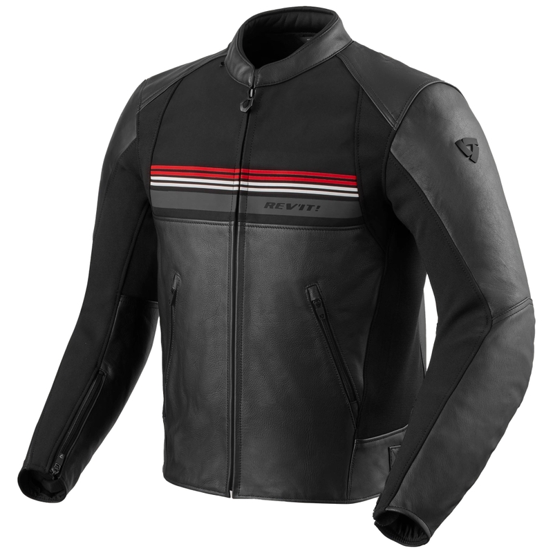 Bunda na motorku Revit Mile 2 čierno-červená