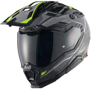 Enduro prilba na motorku Nexx X.WED3 Furka šedo-fluo žltá