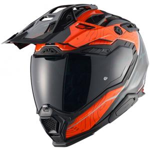 Enduro prilba na motorku Nexx X.WED3 Furka oranžovo-šedá
