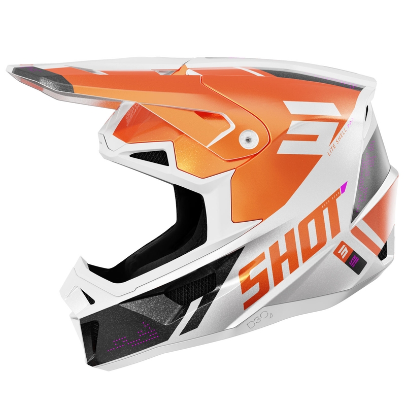 Motokrosová prilba Shot Lite Ultra perleťovo oranžová