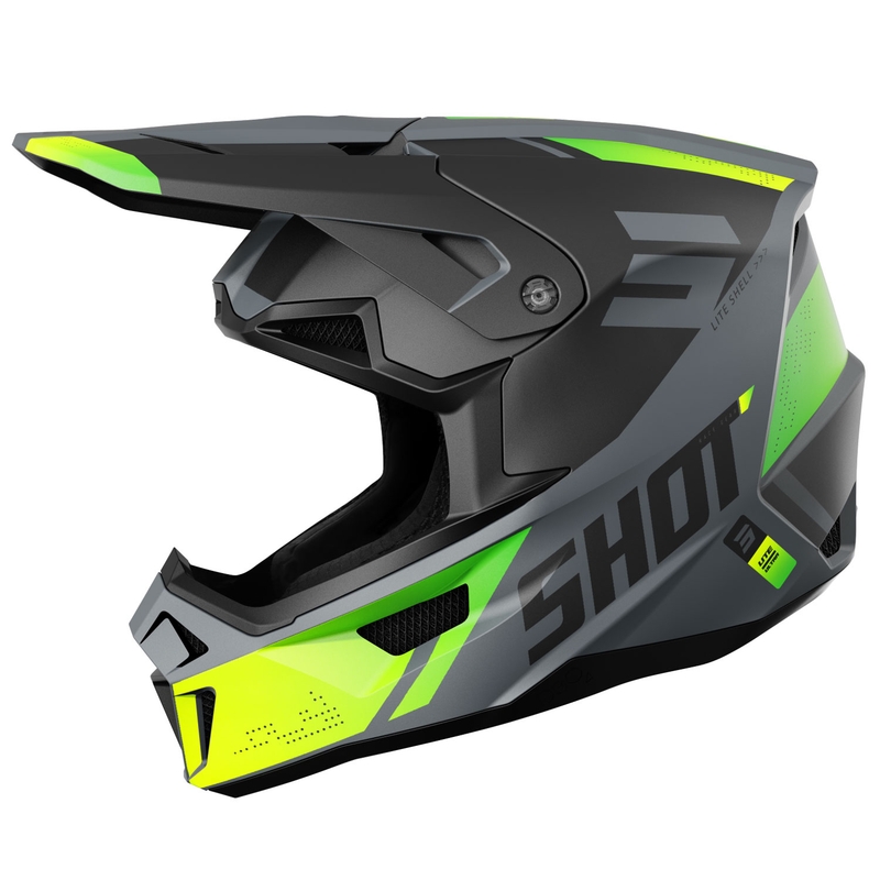 Motokrosová prilba Shot Lite Ultra matná fluo žltá