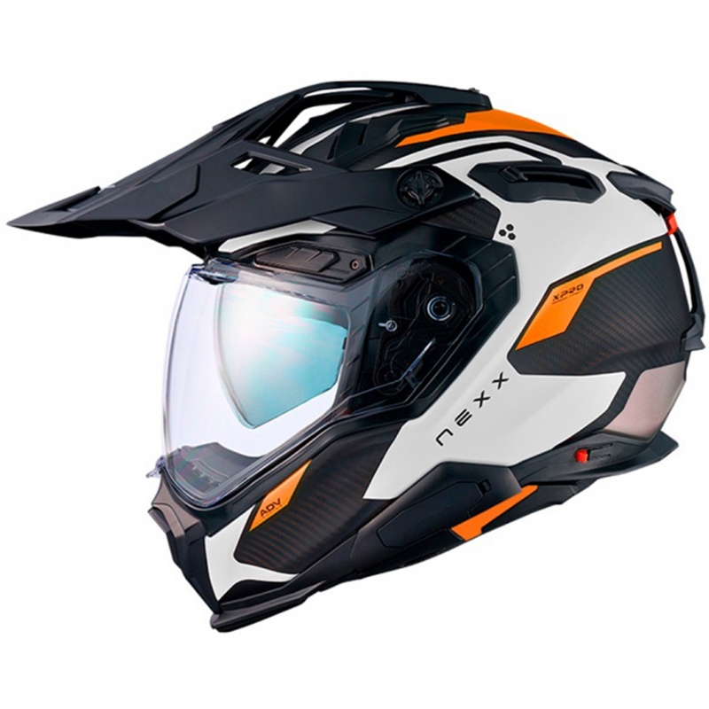 Enduro helma Nexx X.WED3 Keyo bielo-oranžová