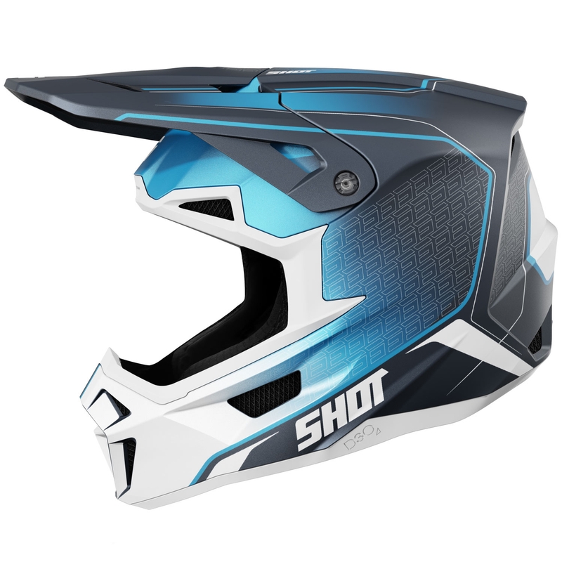 Motokrosová prilba Shot Lite Challenger matná modrá