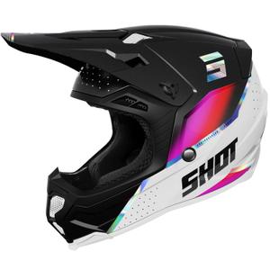 Motokrosová helma Shot Core Honor čierno-holograficky perlová