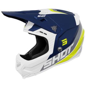 Motokrosová prilba Shot Core Custom modro-perlová