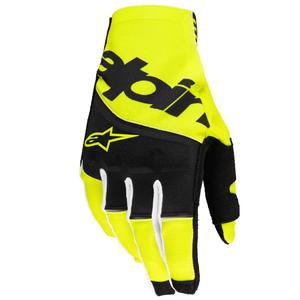 Motokrosové rukavice Alpinestars Techstar čierno-fluo žlté