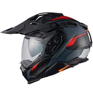 Enduro helma Nexx X.WED3 Keyo šedo-červená