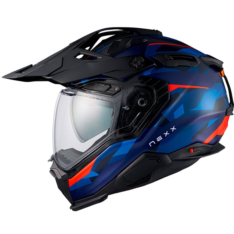 Enduro helma na motorku Nexx X.WED3 Trailmania modro-červená výpredaj