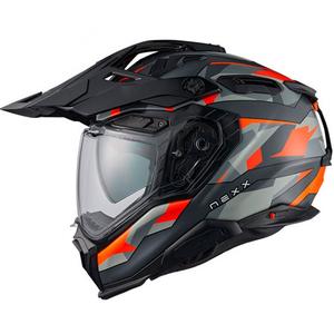 Enduro helma Nexx X.WED3 Trailmania oranžovo-šedá
