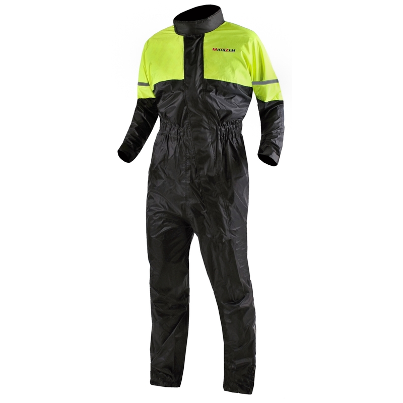 Kombinéza do dažďa Motozem čierno-fluo žltá vypredaj výpredaj